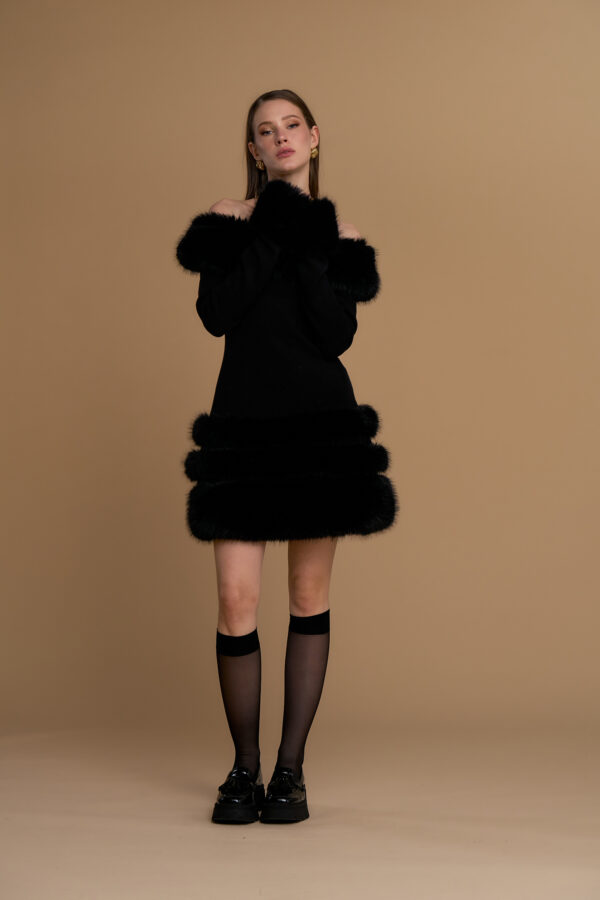 Abito doll simil pelliccia