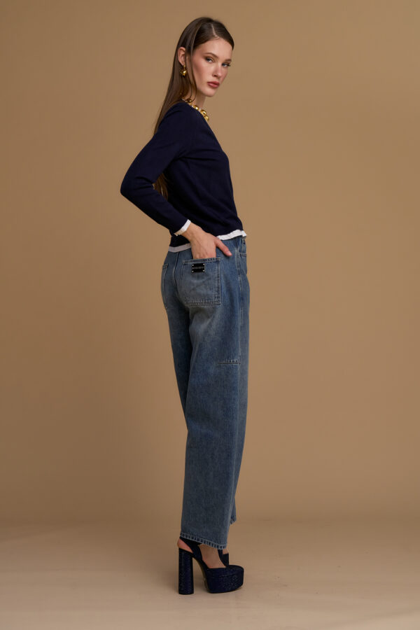 2-in-1 cardigan with mock t-shirt