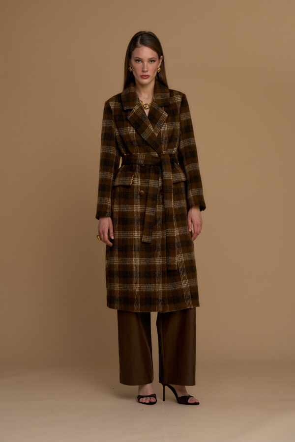 Checkered coat