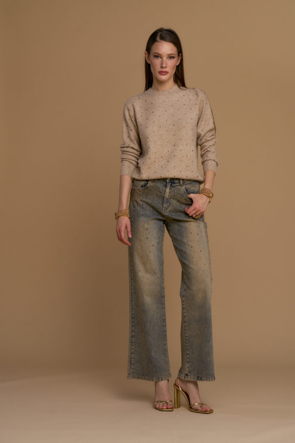 Jeans with stardust pockets