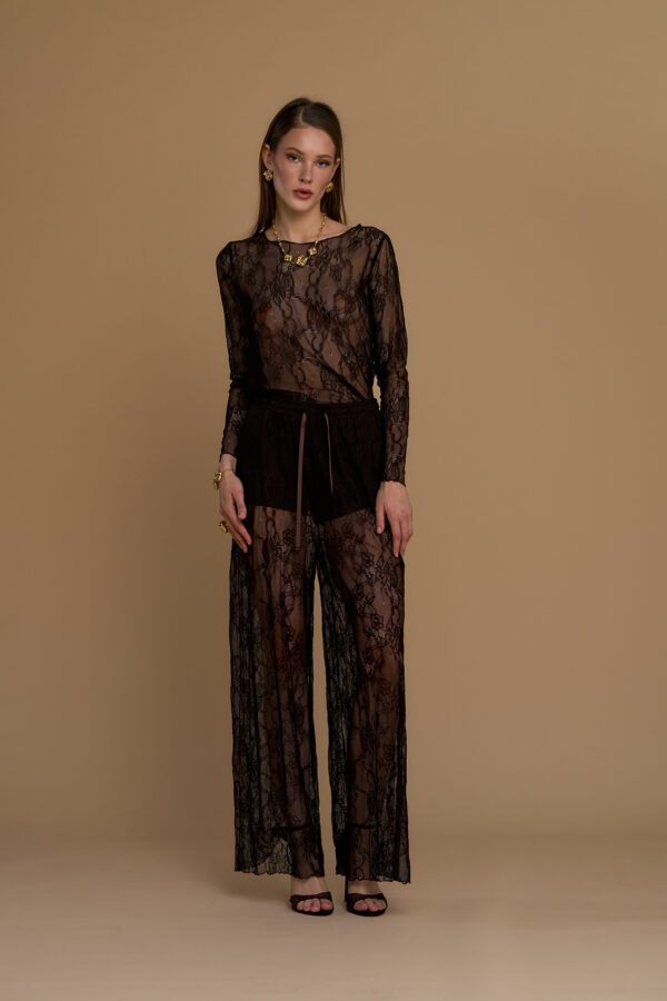 Maglia sottogiacca in pizzo