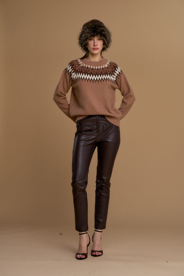 Argyle Nordic sweater