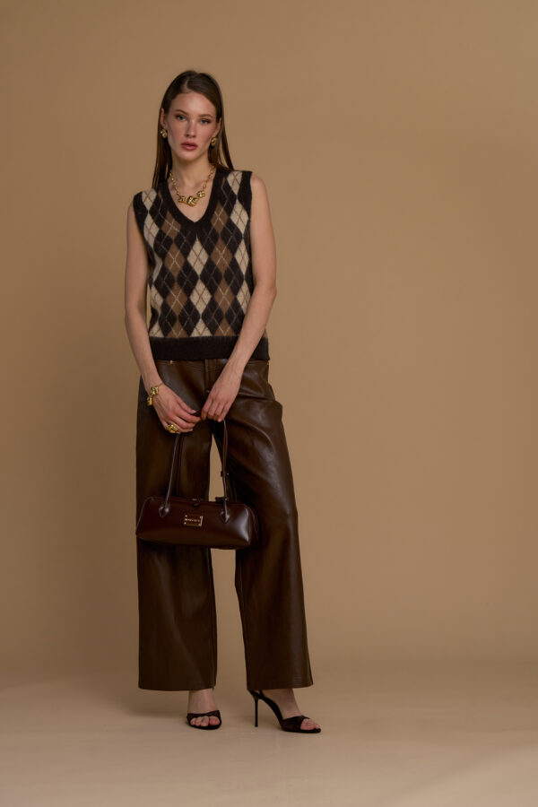 Argyle vest