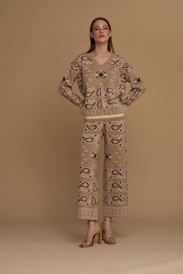 Bandana print trousers