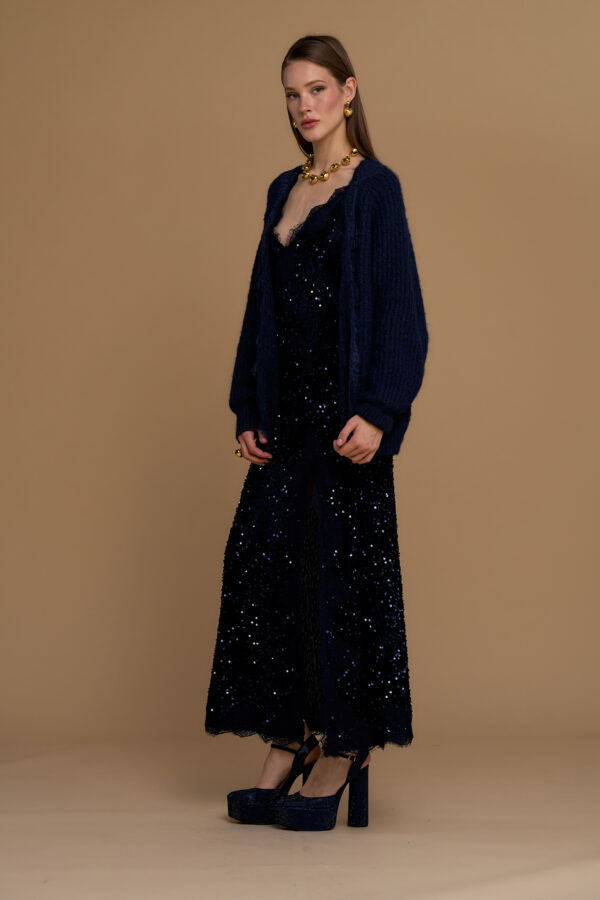 Lace and sequin cardigan