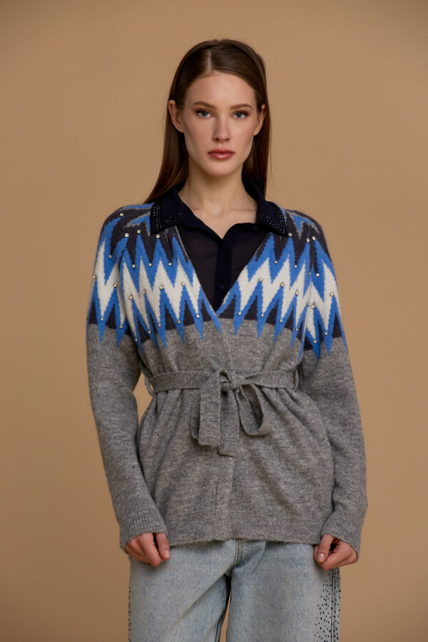 Argyle Nordic cardigan