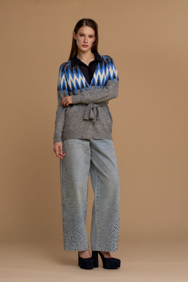 Cardigan norvegese diamond