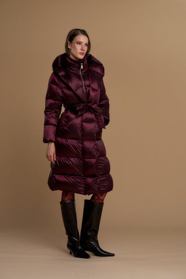 Shawl collar down jacket